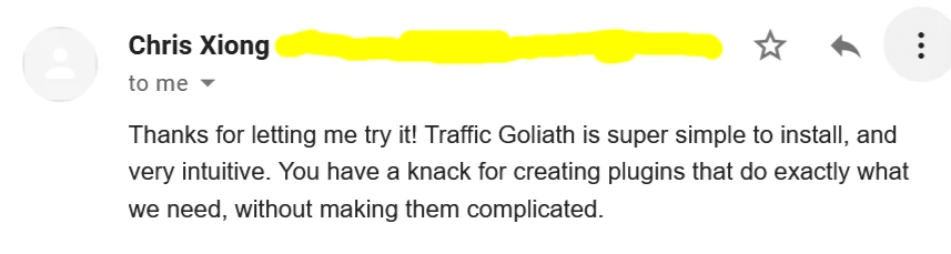 Traffic Goliath review - Feedback